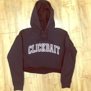 Cropped Clickbait Hoodie